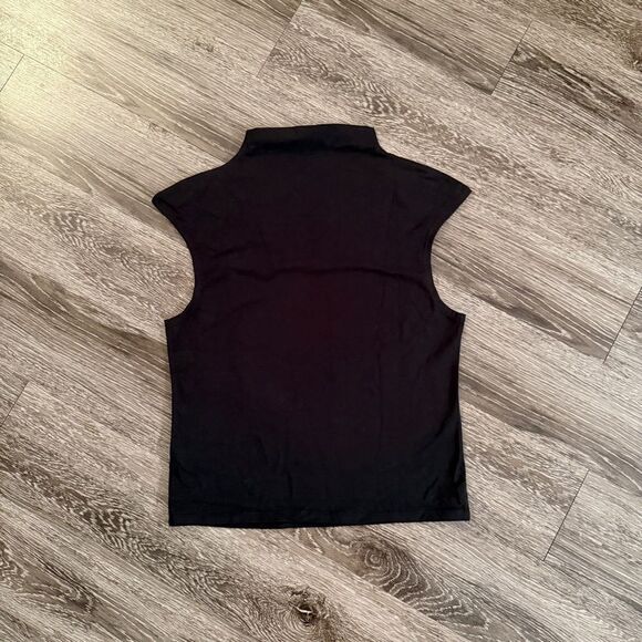 J. Crew Black Sleeveless Turtleneck Top - Picture 6 of 6